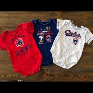 3 Pack Cubs 18 Months Onesies